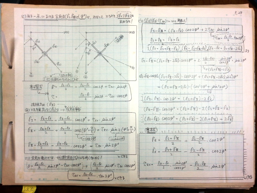 数学の復習と土質力学基礎 (2)　P28
