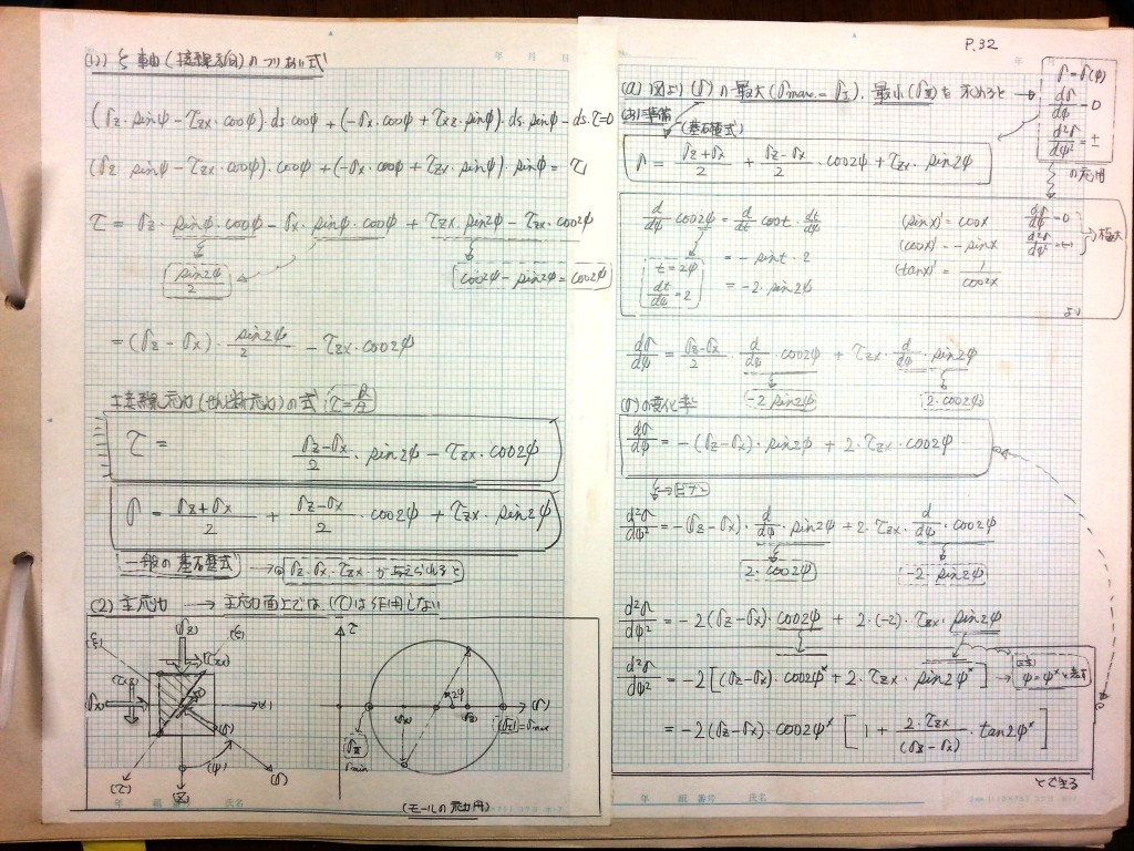 数学の復習と土質力学基礎 (2)　P32